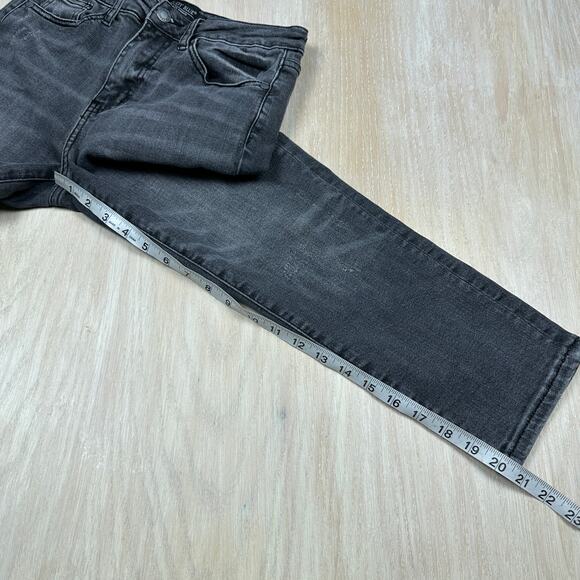 Judy Blue Gray Skinny Fit Mid Rise Capri Casual Cropped Ankle Denim Jeans 26 - Picture 7 of 16